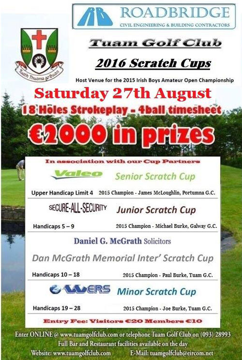 scratchcups Tuam Golf Club