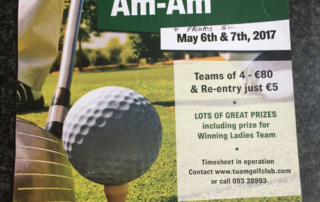 Noticeboard 1 May 2017 Tuam Golf Club