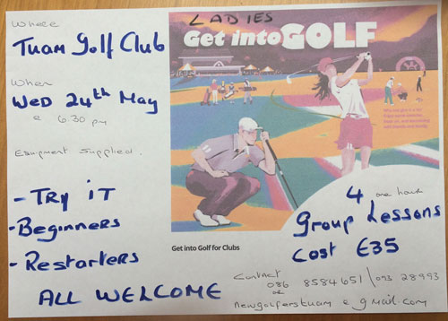 Golf Lessons at Tuam Golf Club