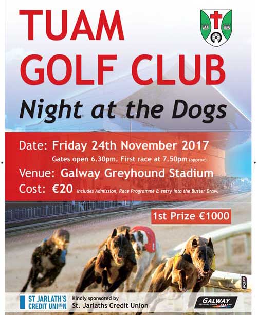 Night at the Dogs for Tuam Golf Club