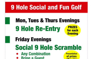 9 Hole Re-entry Competition