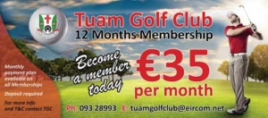 Membership Offer at Tuam Golf Club